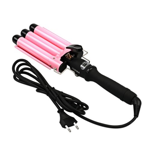 3-Barrel-Wellen,-25mm-Wellen-Lockenwickler-CkeyiN-keramischer-Lockenstab-Haar-Lockenwickler-Werkzeug-mit-LCD-Anzeigen