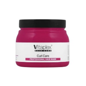 ماسک ترمیم کننده موهای فر ویتاپلکس Vitaplex زرشکی حجم 500 میل