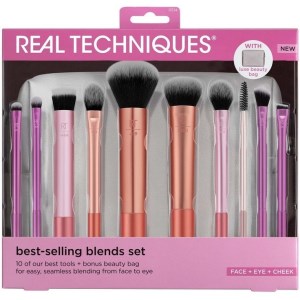 ست براش 10 تیکه با کیف ریل تکنیک REAL TECHNIQUES کد 0514